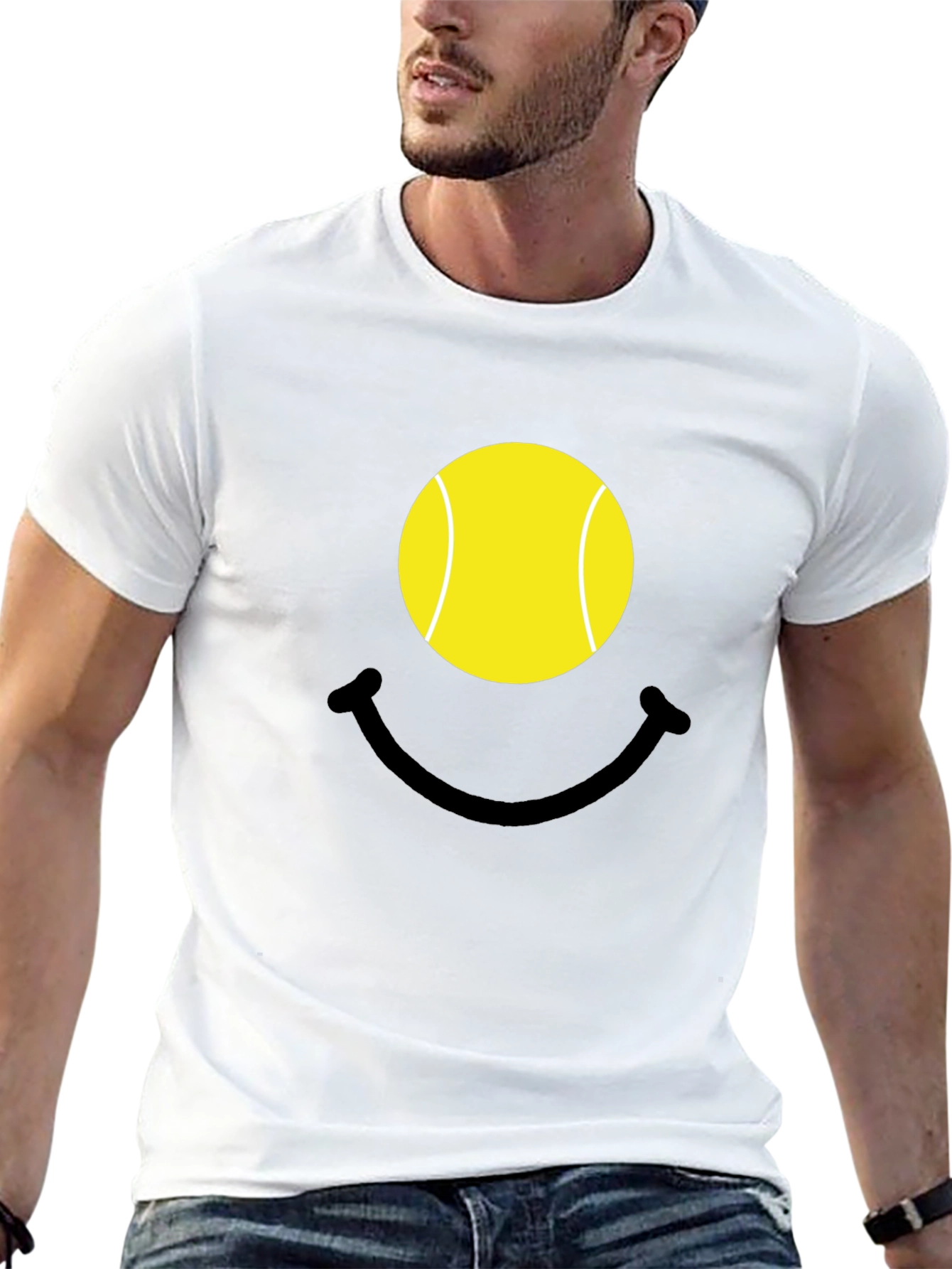 Tennis Ball Smiley Face T-Shirt