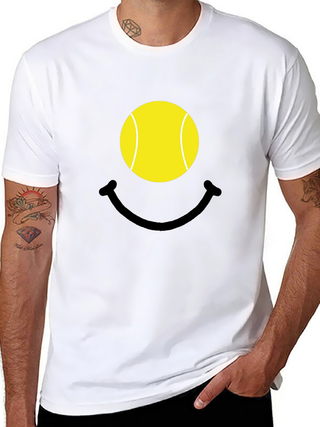 Tennis Ball Smiley Face T-Shirt