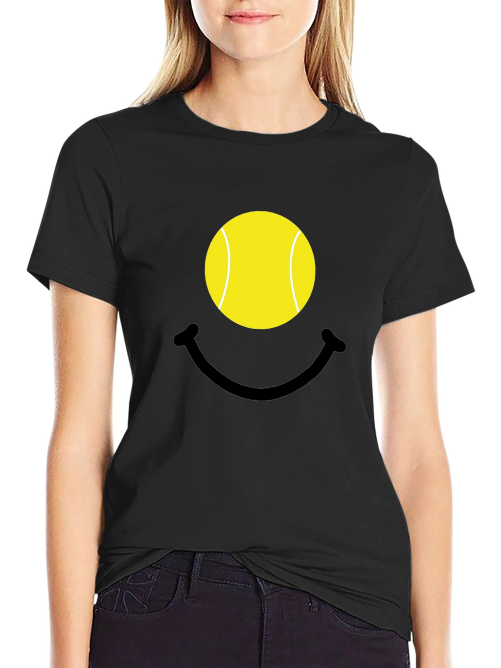 Tennis Ball Smiley Face T-Shirt
