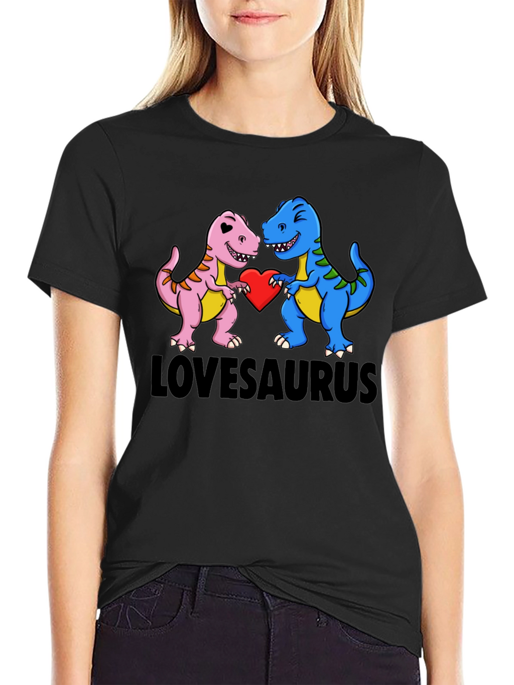 Lovesaurus Dinosaur T-Shirt - Perfect for Valentines!