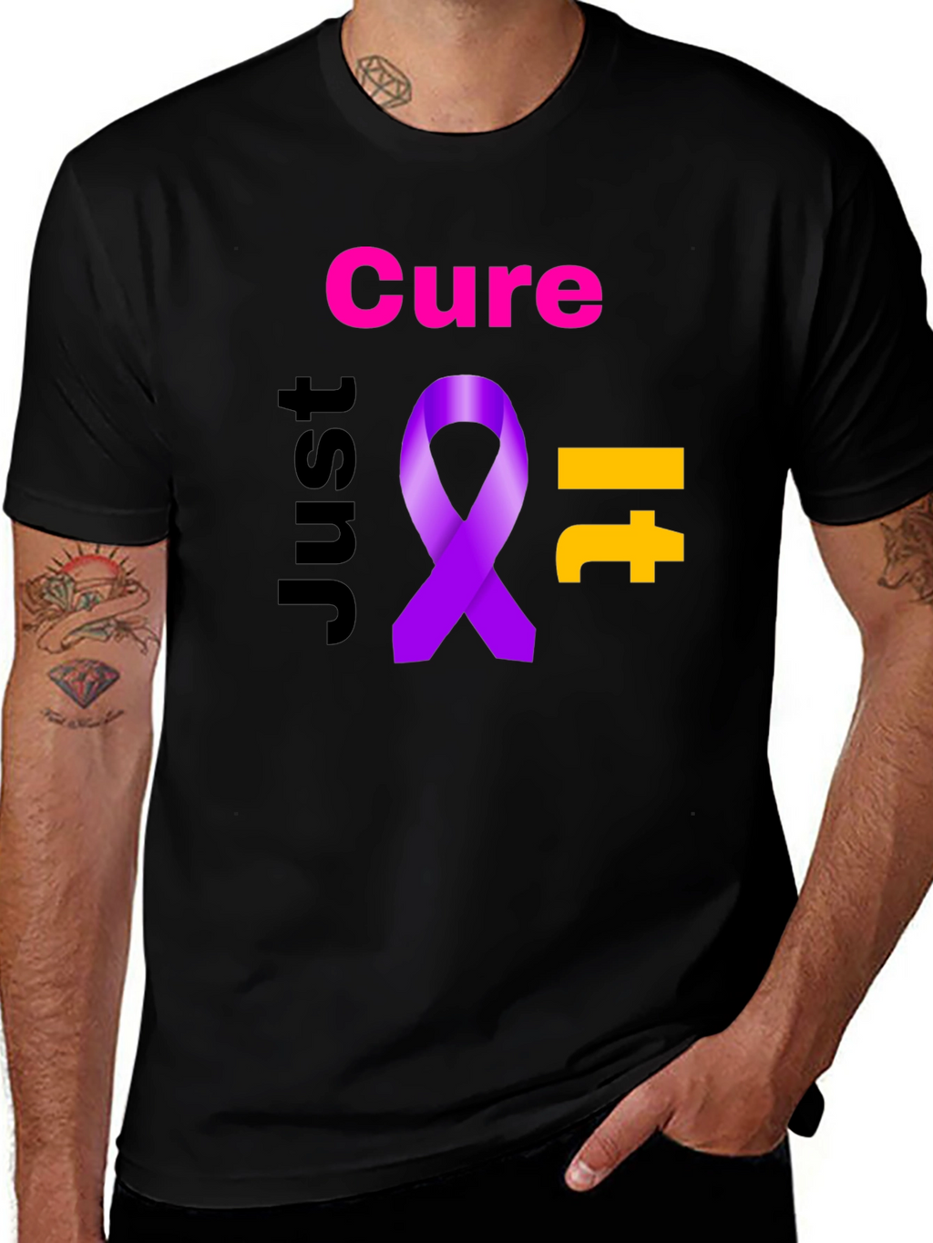 Cure It Ribbon Graphic T-Shirt