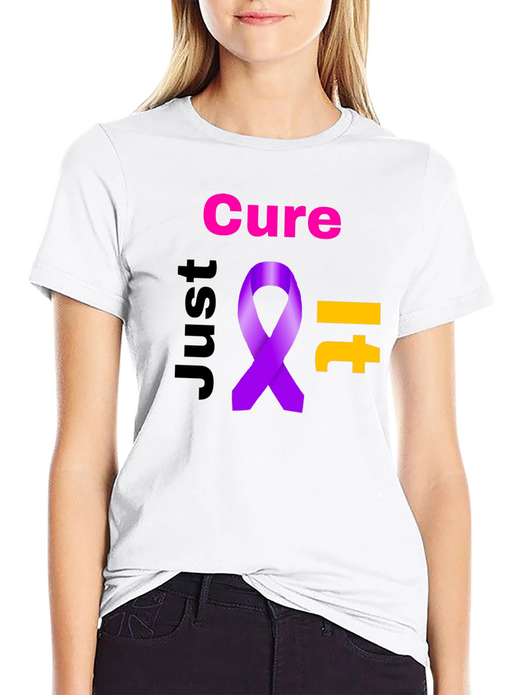 Cure It Ribbon Graphic T-Shirt