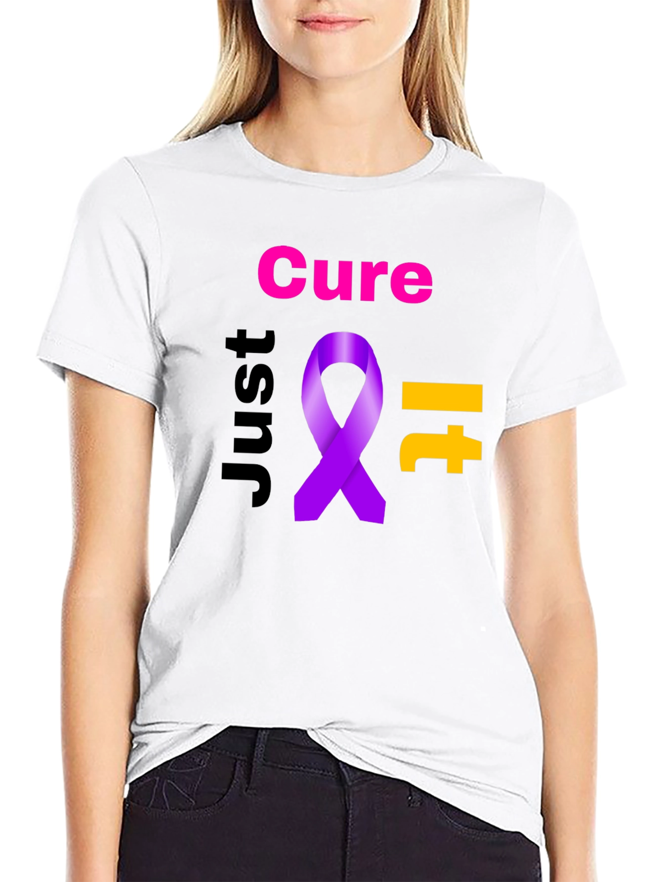 Cure It Ribbon Graphic T-Shirt