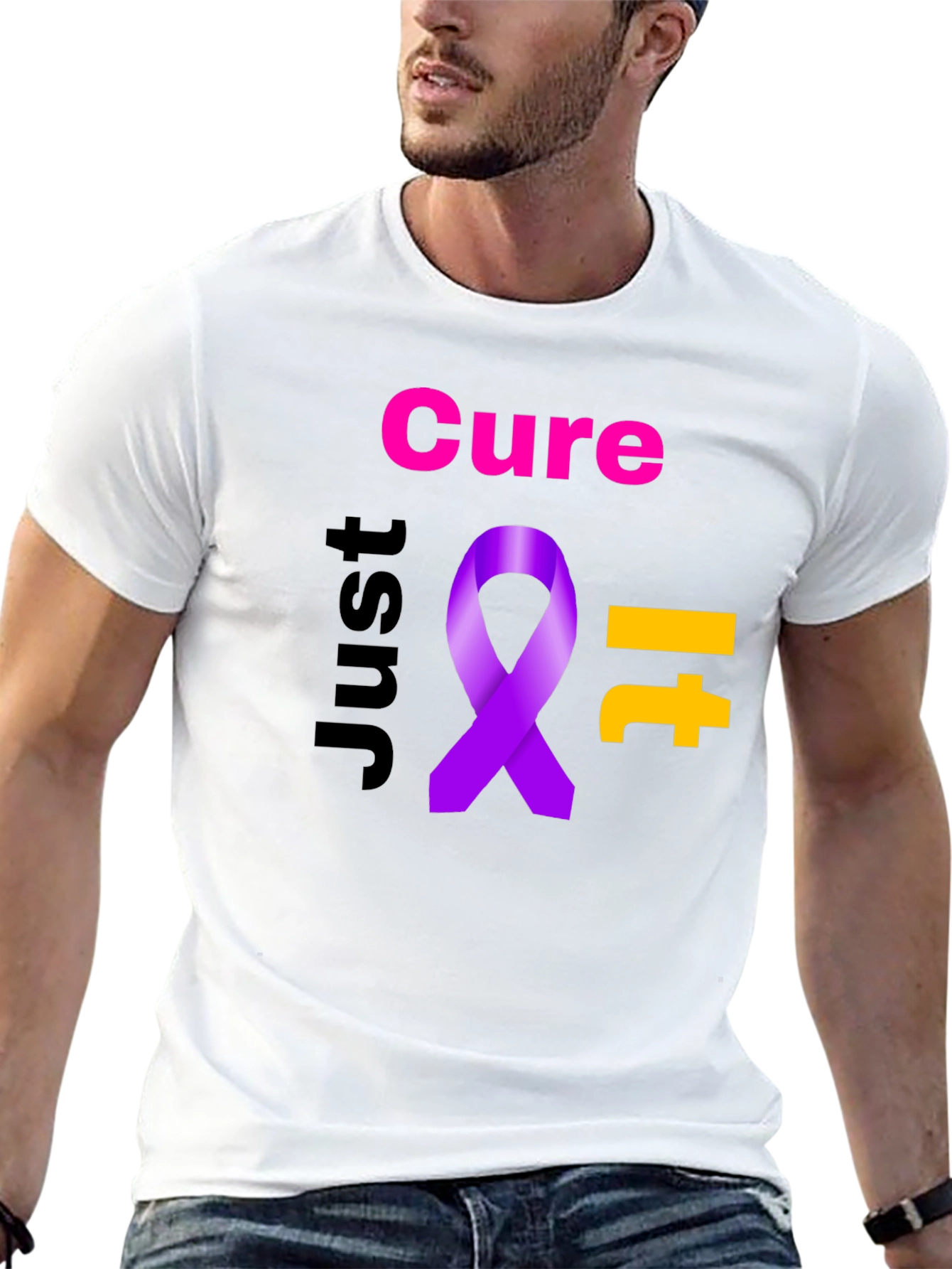 Cure It Ribbon Graphic T-Shirt