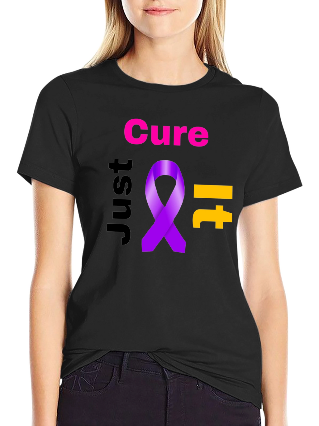 Cure It Ribbon Graphic T-Shirt