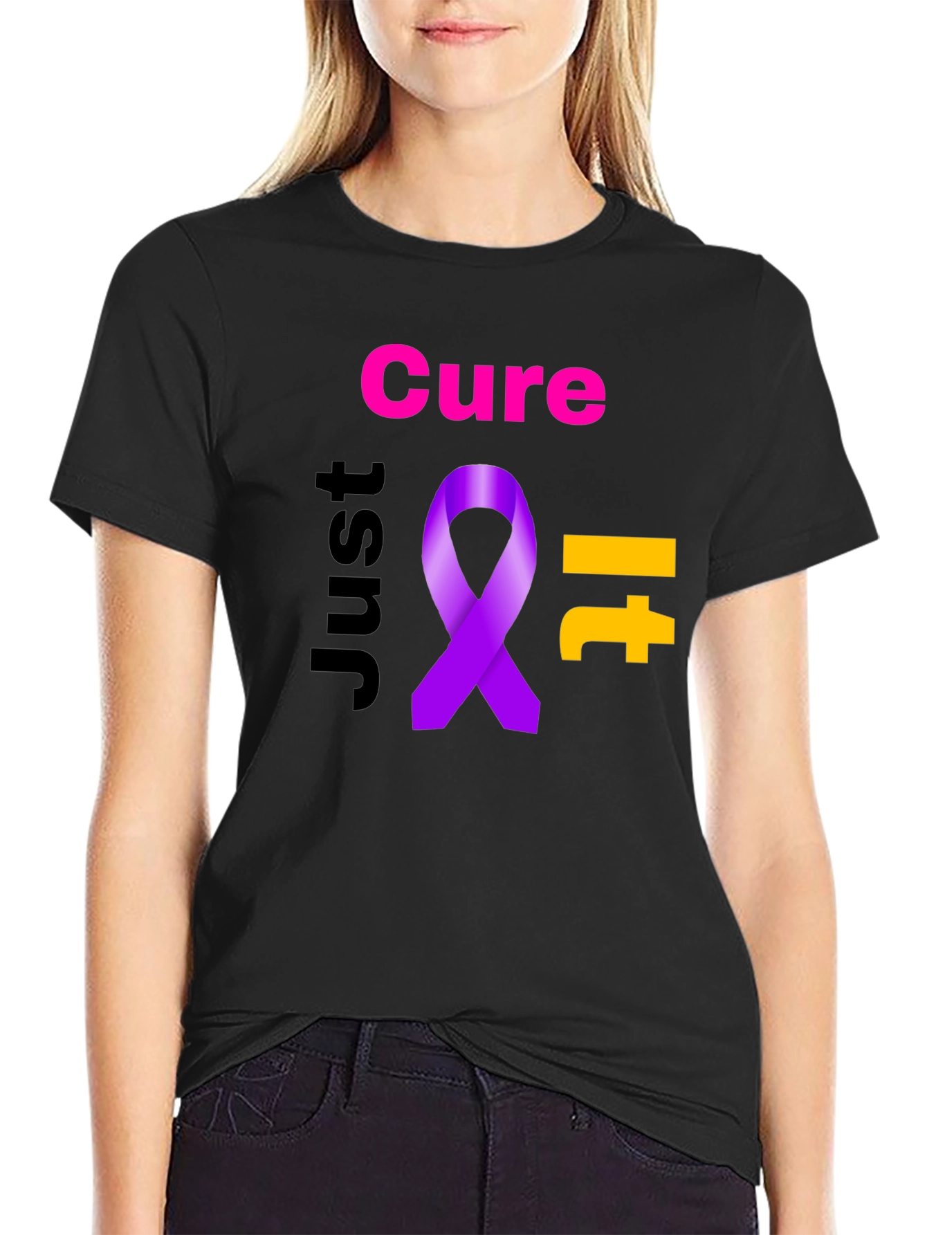 Cure It Ribbon Graphic T-Shirt
