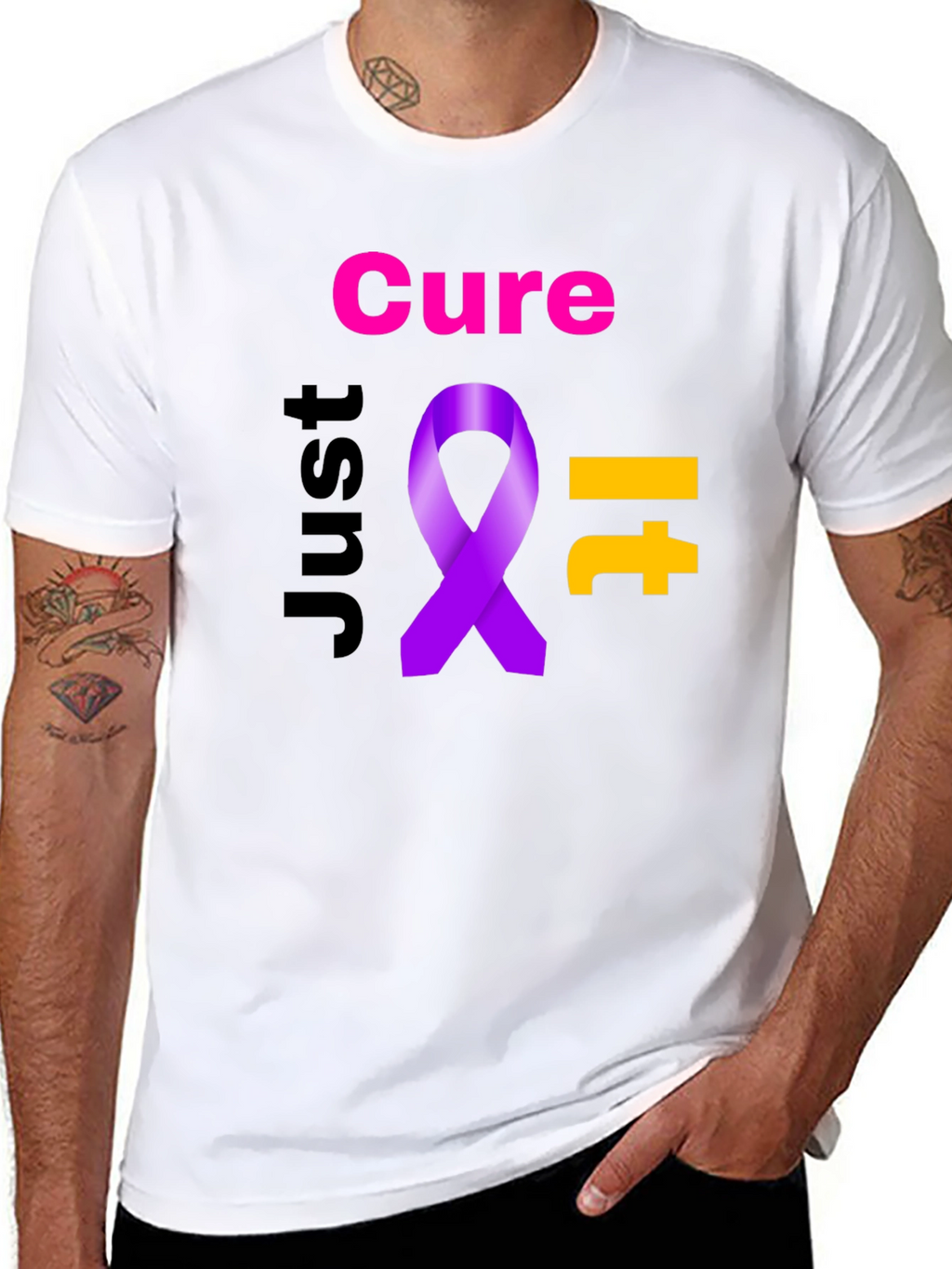 Cure It Ribbon Graphic T-Shirt