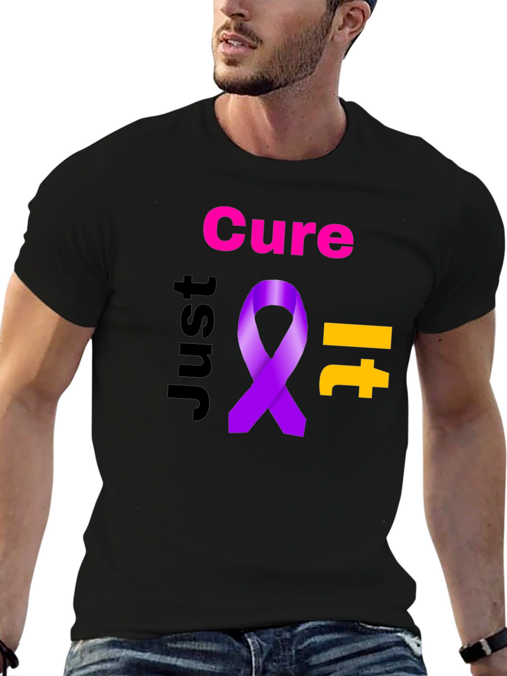 Cure It Ribbon Graphic T-Shirt