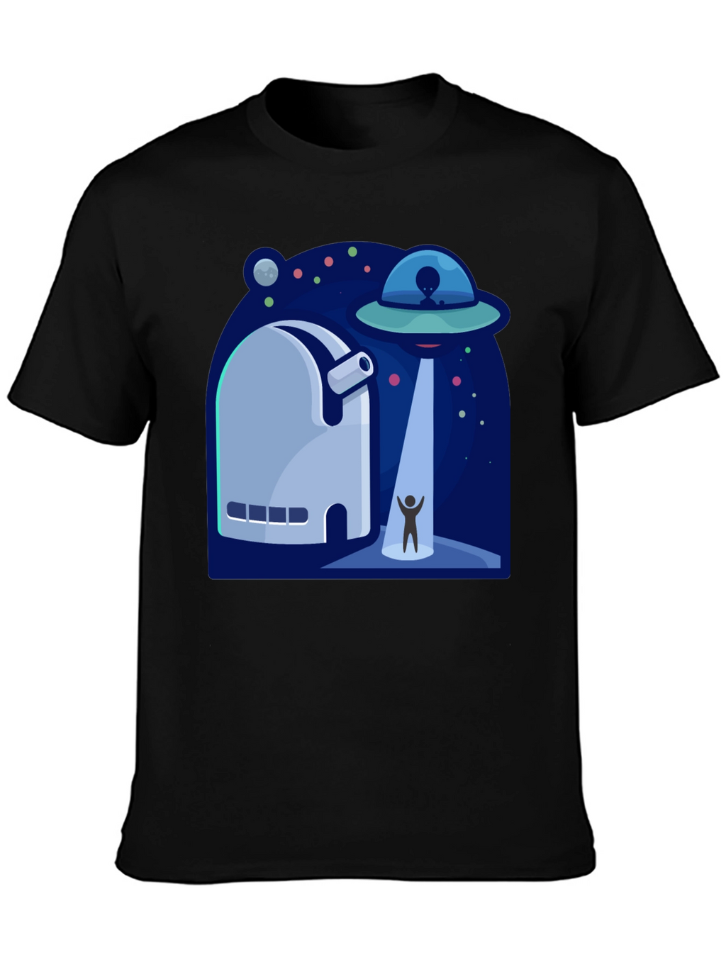 UFO Abduction Graphic T-Shirt - Sci-Fi Tee