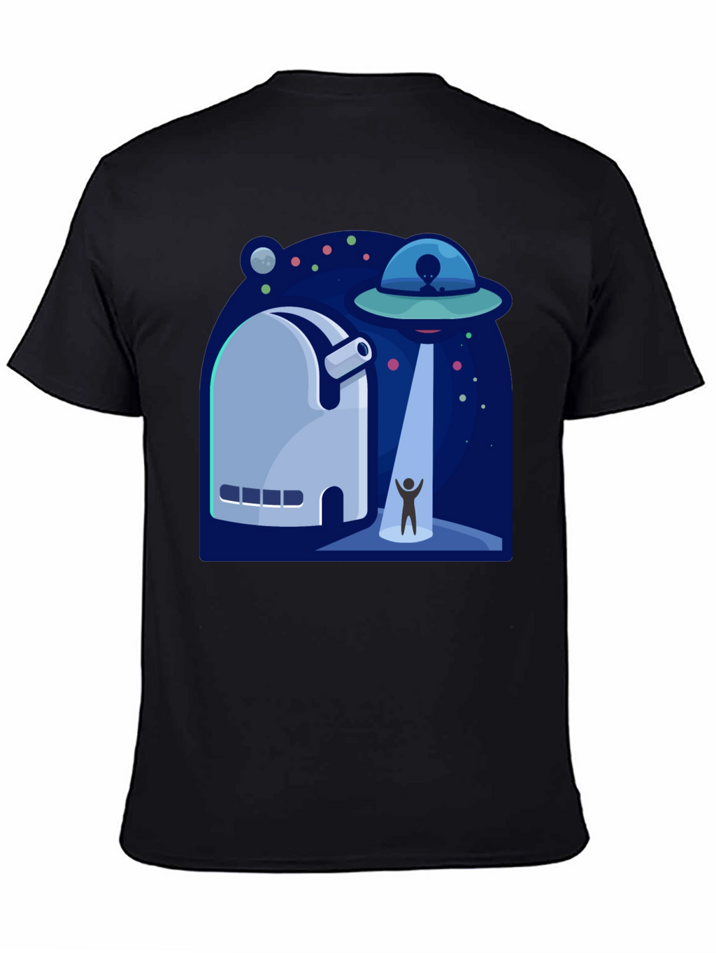 UFO Abduction Graphic T-Shirt - Sci-Fi Tee