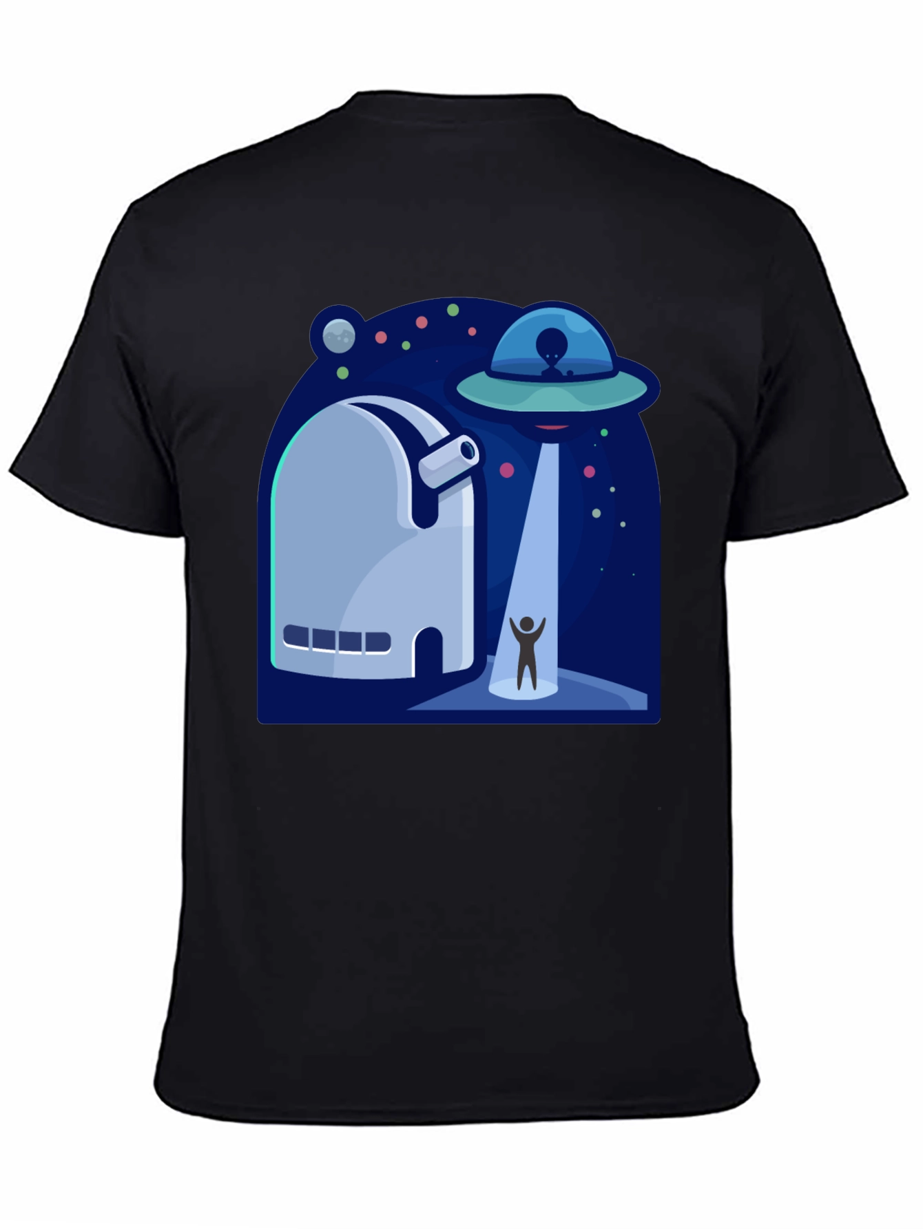 UFO Abduction Graphic T-Shirt - Sci-Fi Tee