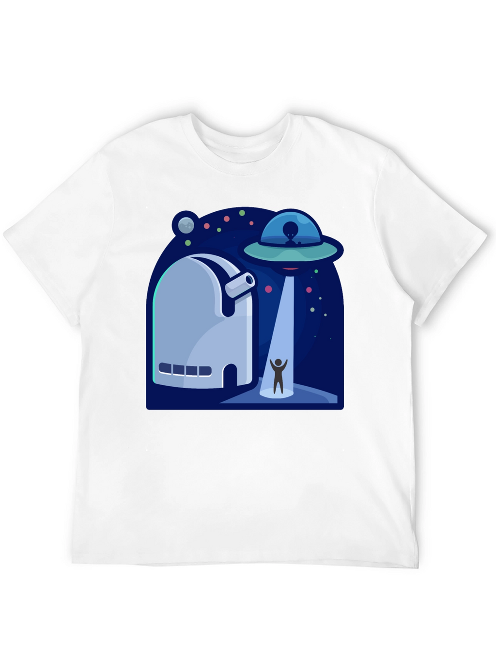 UFO Abduction Graphic T-Shirt - Sci-Fi Tee