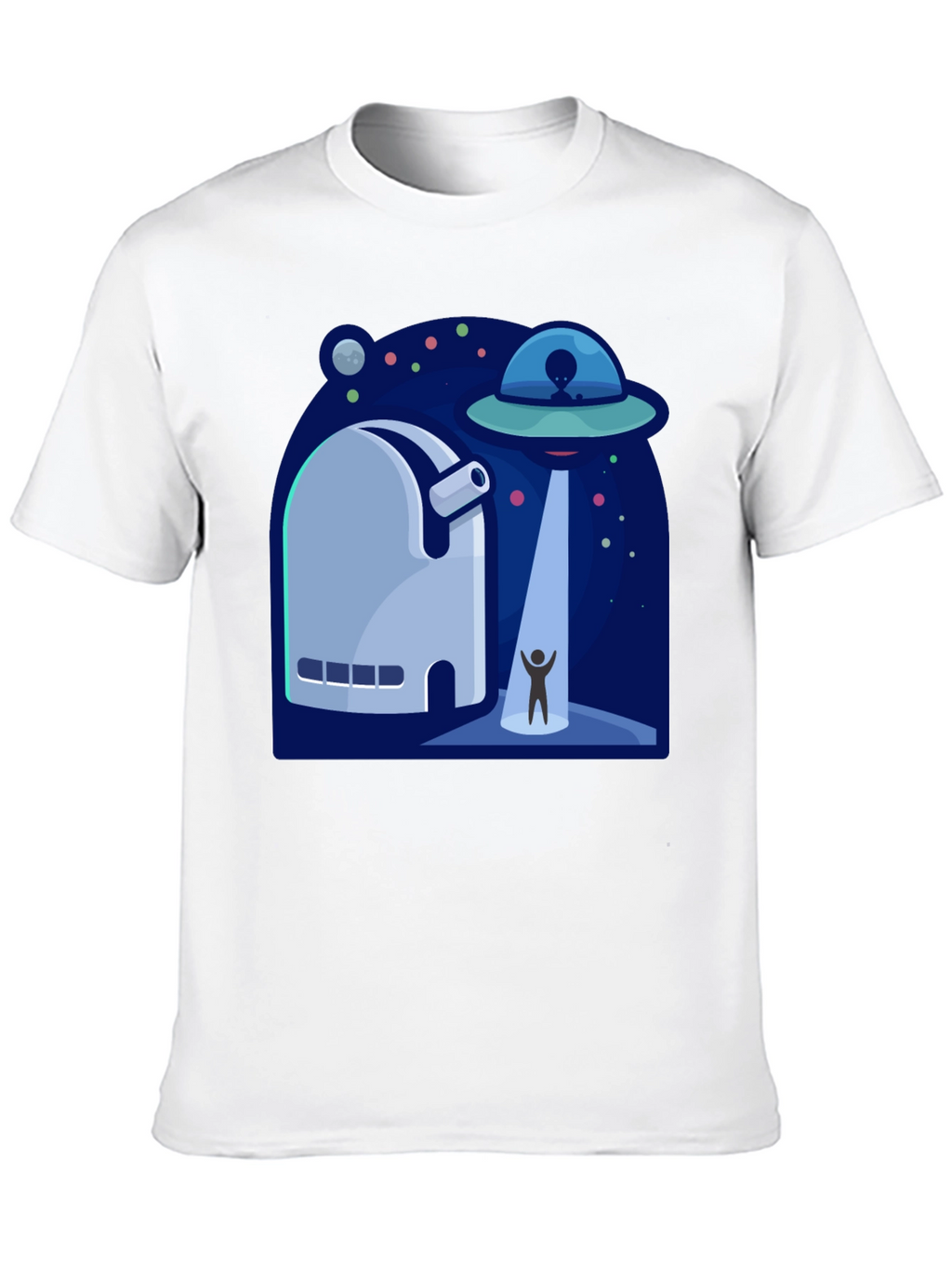 UFO Abduction Graphic T-Shirt - Sci-Fi Tee