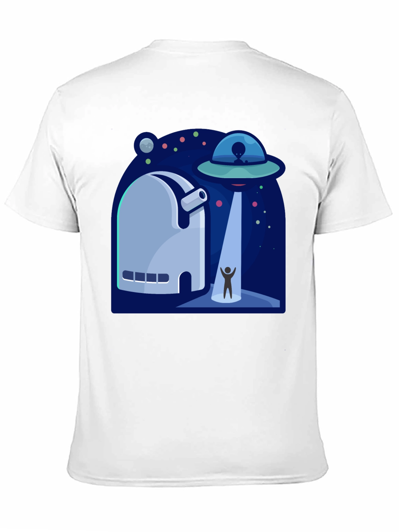 UFO Abduction Graphic T-Shirt - Sci-Fi Tee