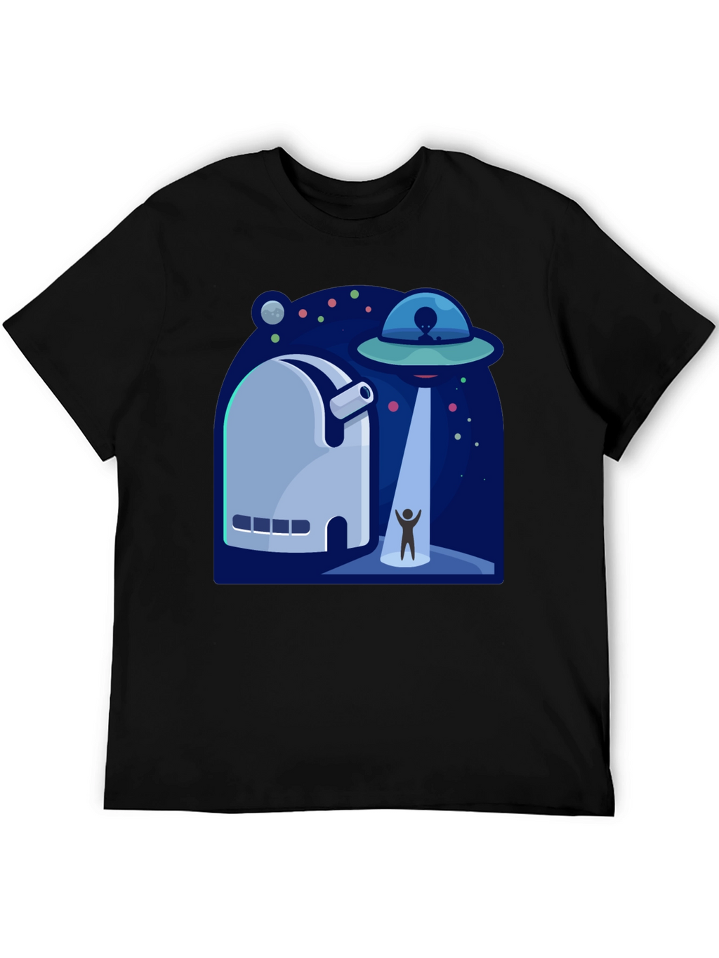 UFO Abduction Graphic T-Shirt - Sci-Fi Tee