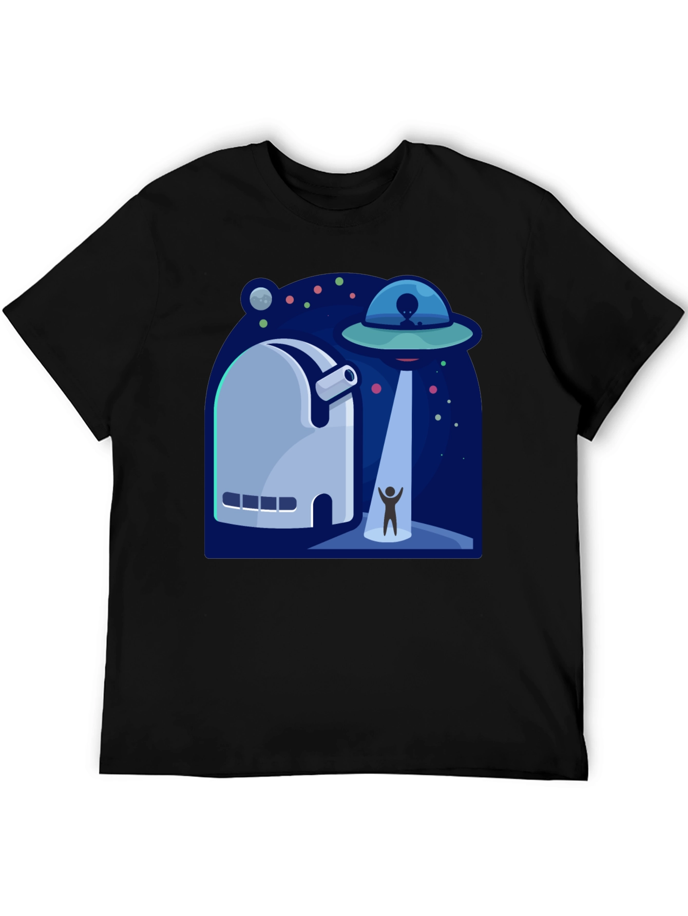UFO Abduction Graphic T-Shirt - Sci-Fi Tee