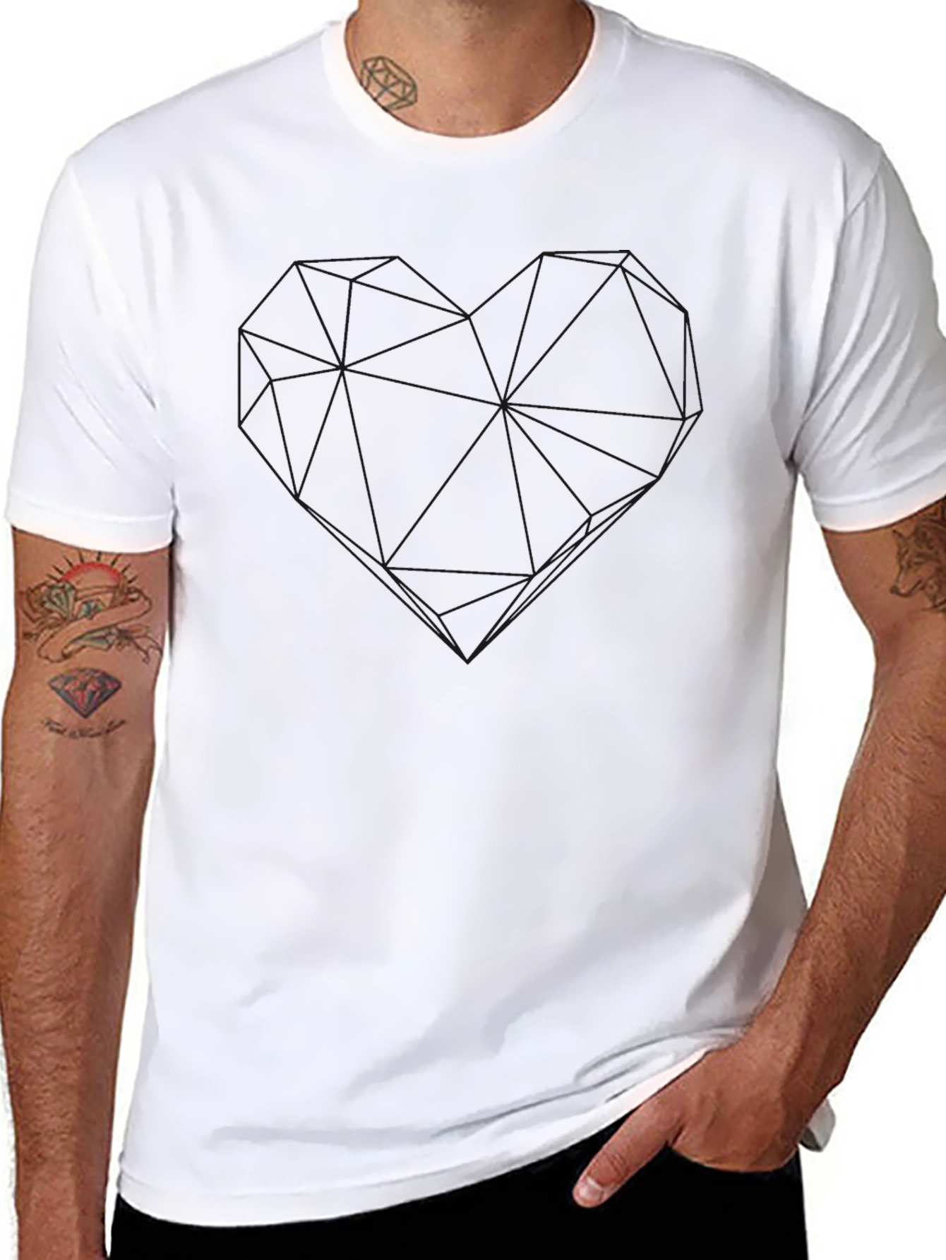 Mens Basic Black Short Sleeve T-Shirt