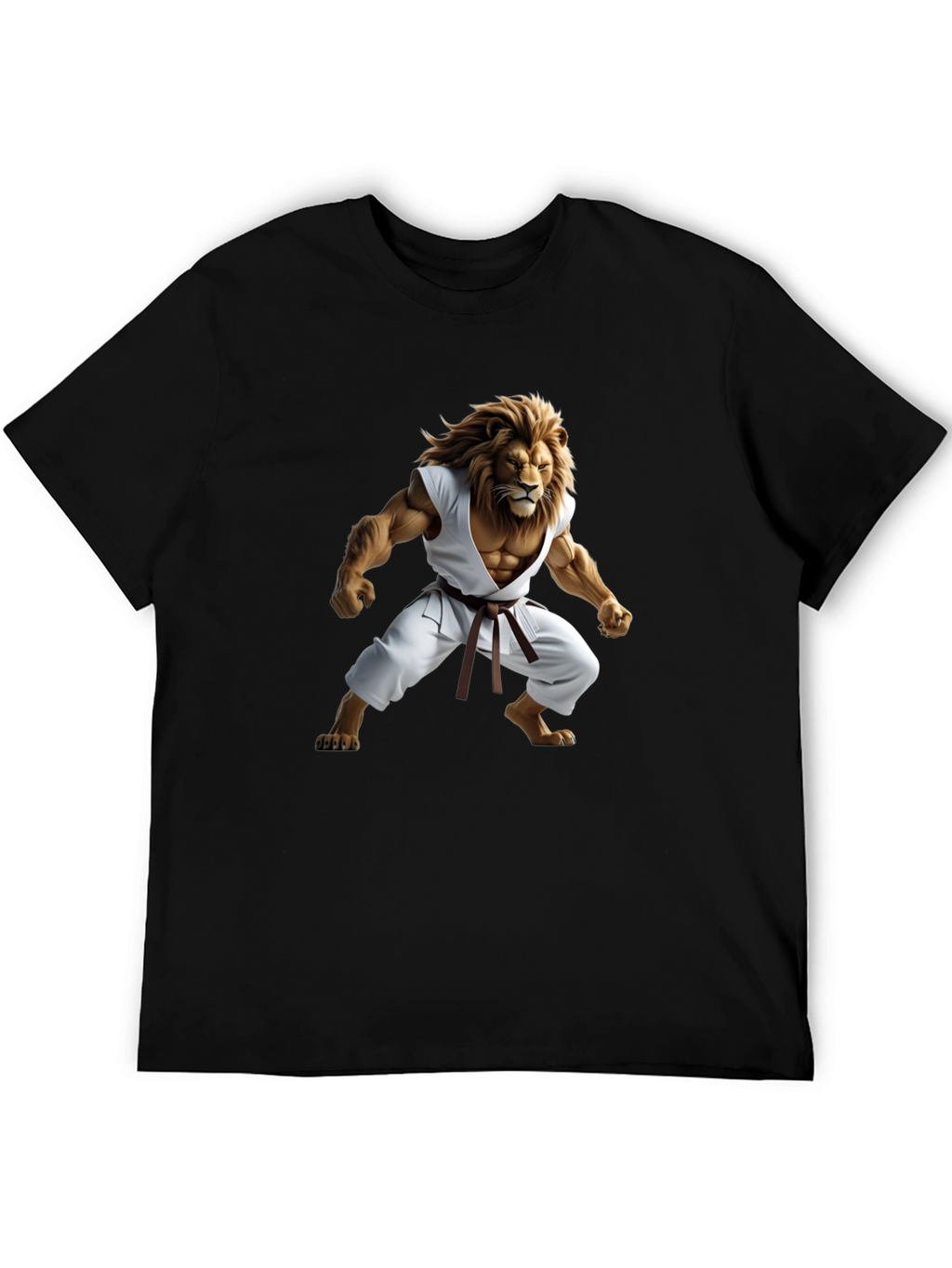Lion Karate Master Black T-Shirt