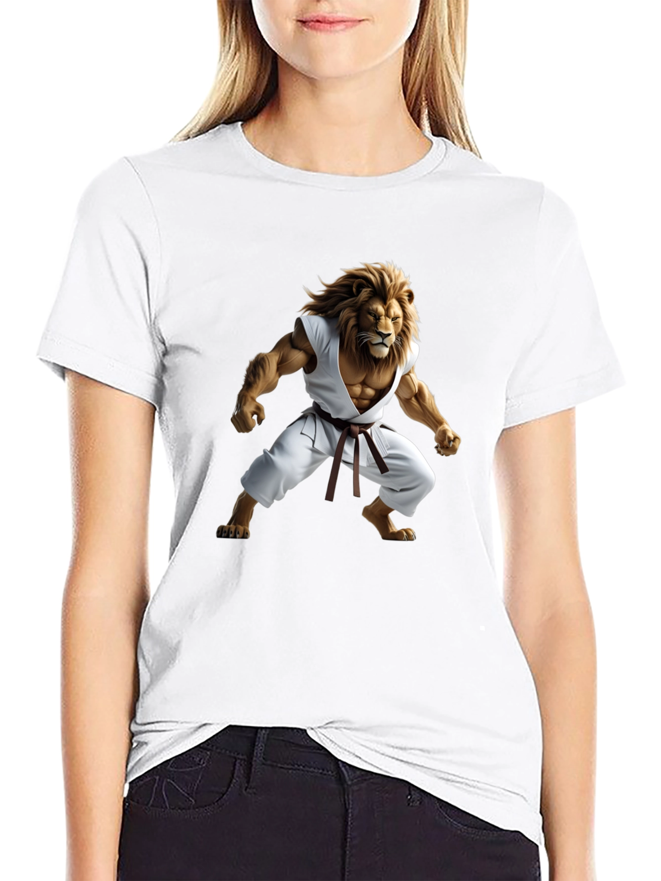 Lion Karate Master Black T-Shirt