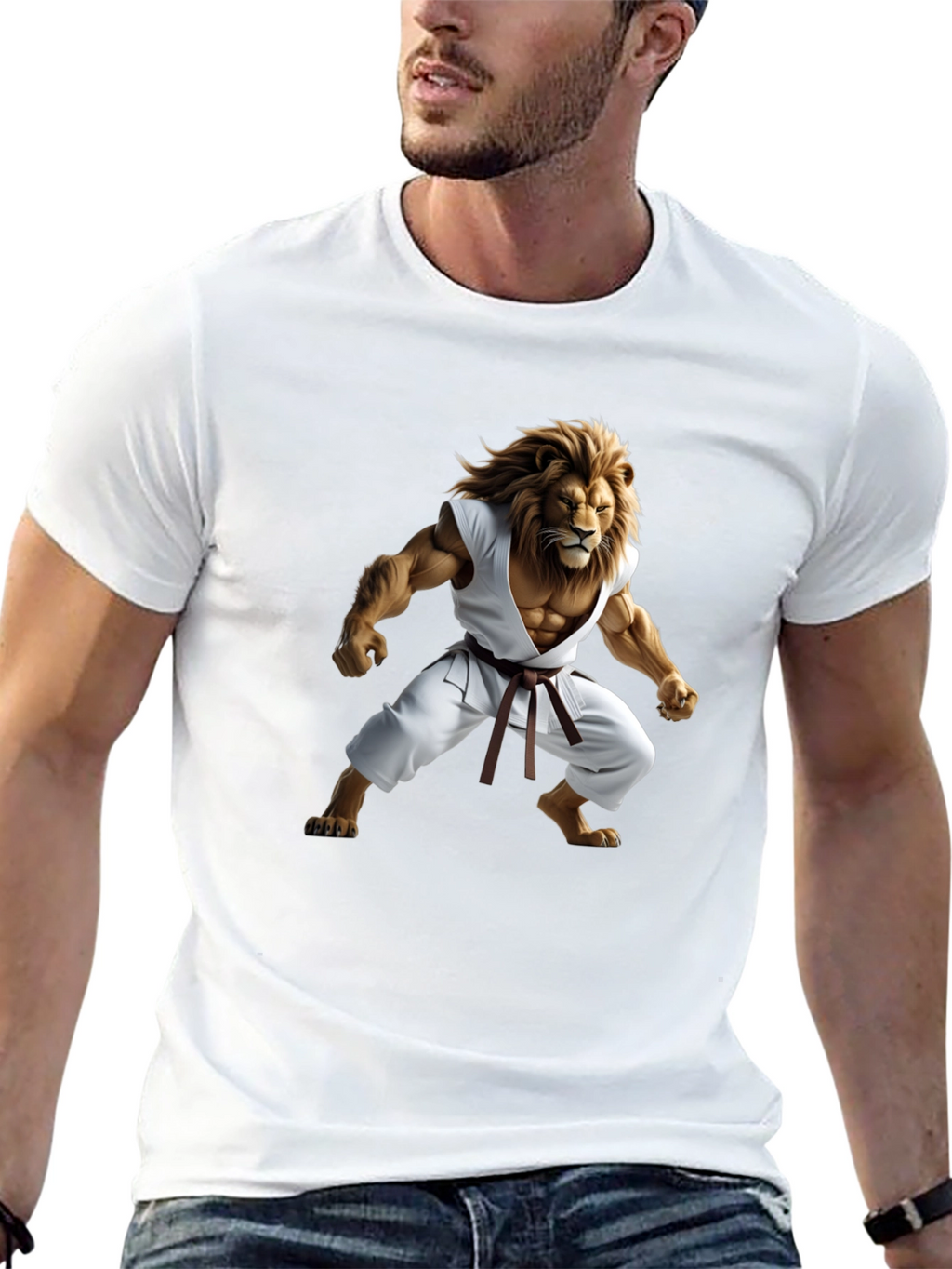 Lion Karate Master Black T-Shirt