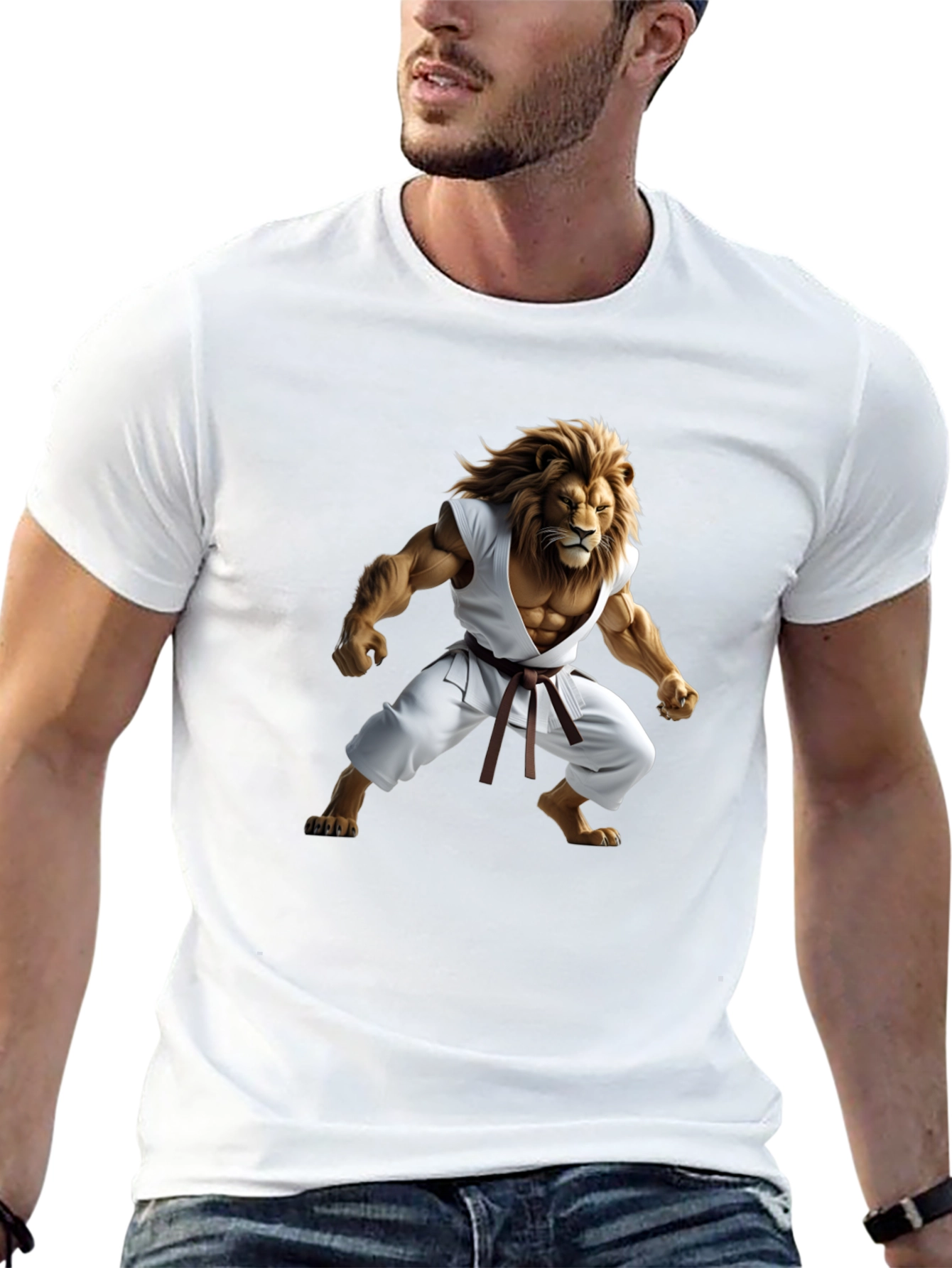Lion Karate Master Black T-Shirt