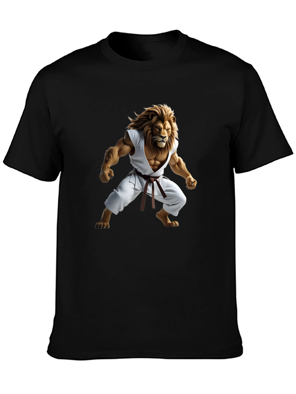 Lion Karate Master Black T-Shirt