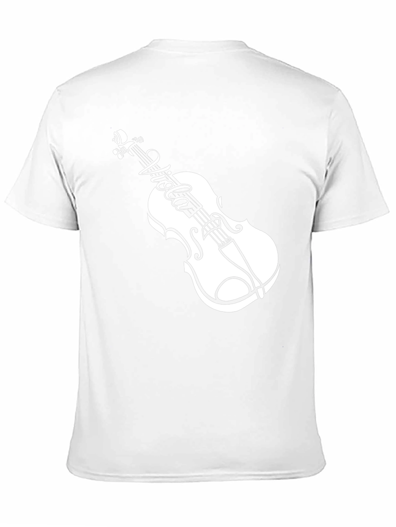 Viola Violin Black T-Shirt Music Lover Tee