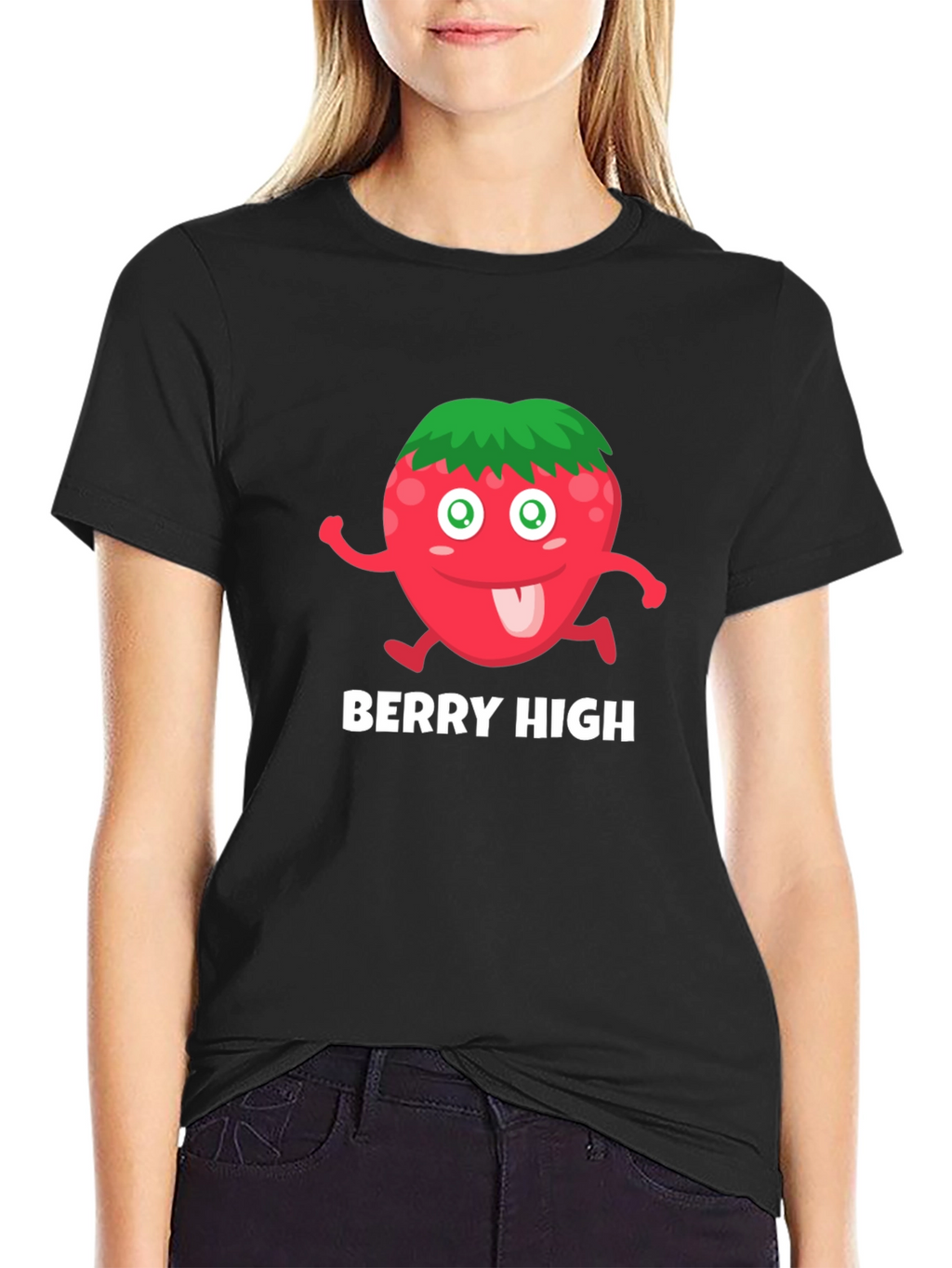 Berry High T-Shirt - Funny Cartoon Fruit Tee