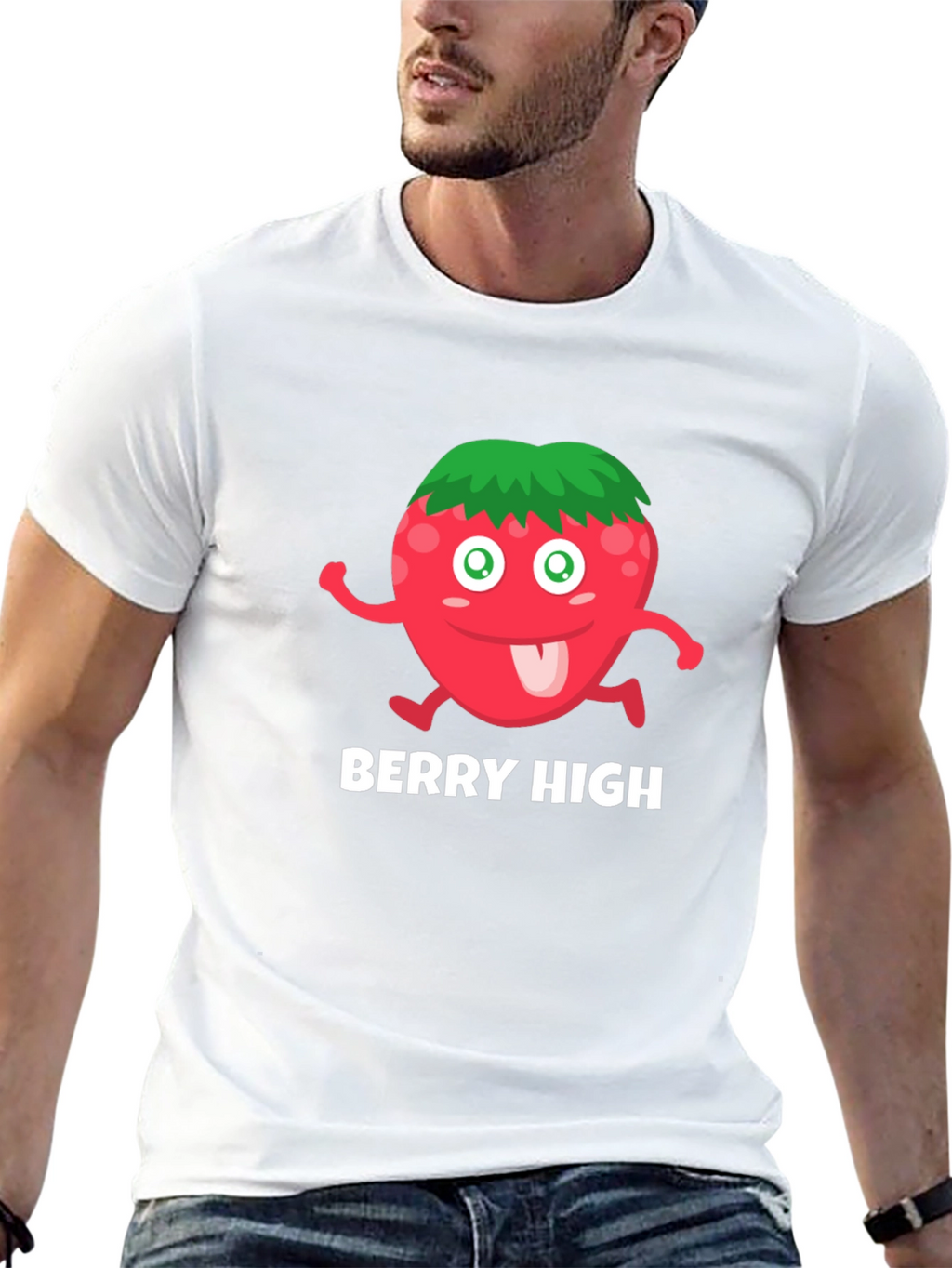 Berry High T-Shirt - Funny Cartoon Fruit Tee