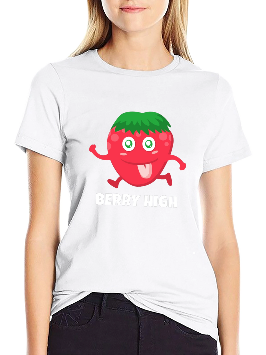 Berry High T-Shirt - Funny Cartoon Fruit Tee