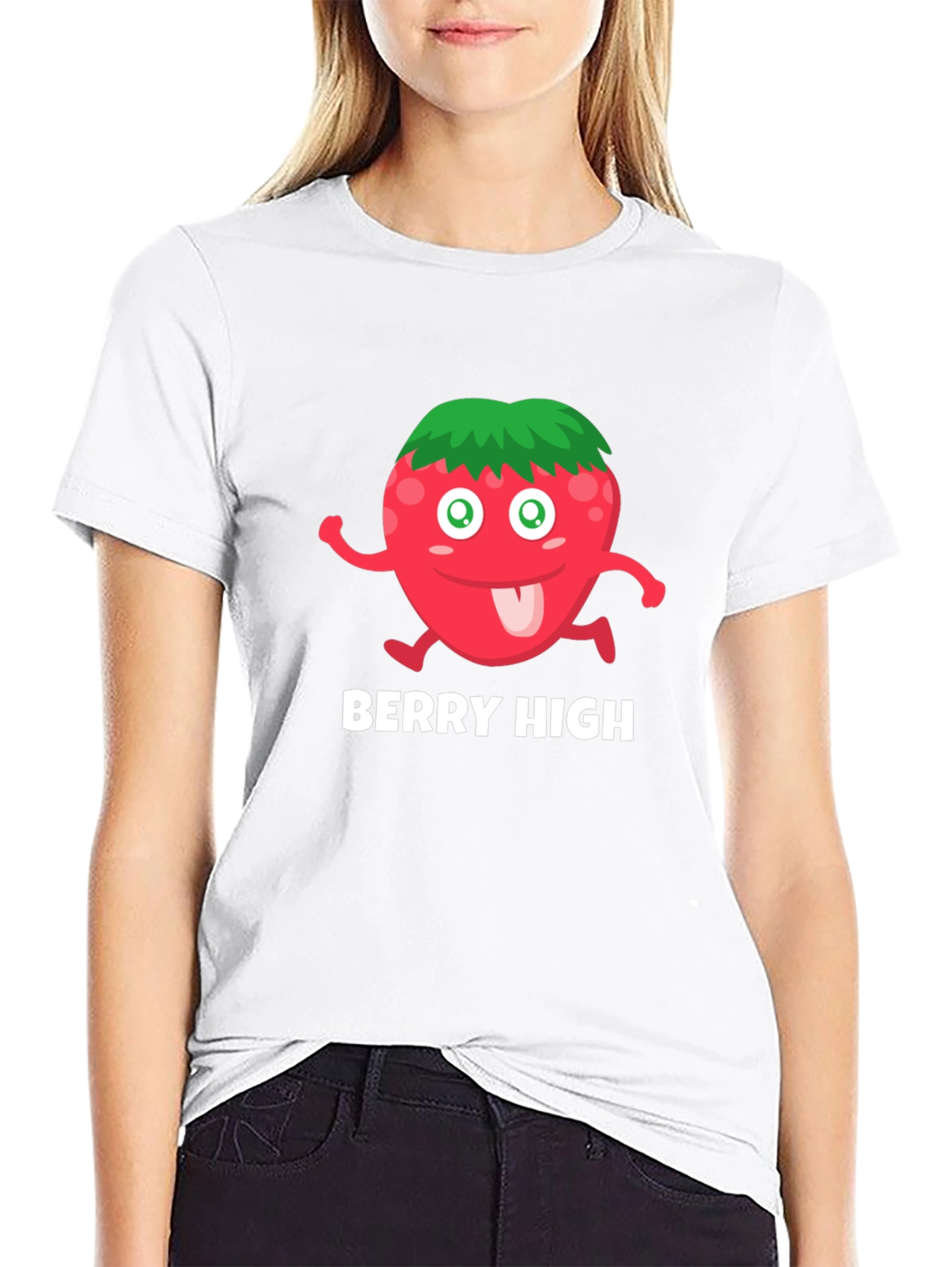 Berry High T-Shirt - Funny Cartoon Fruit Tee