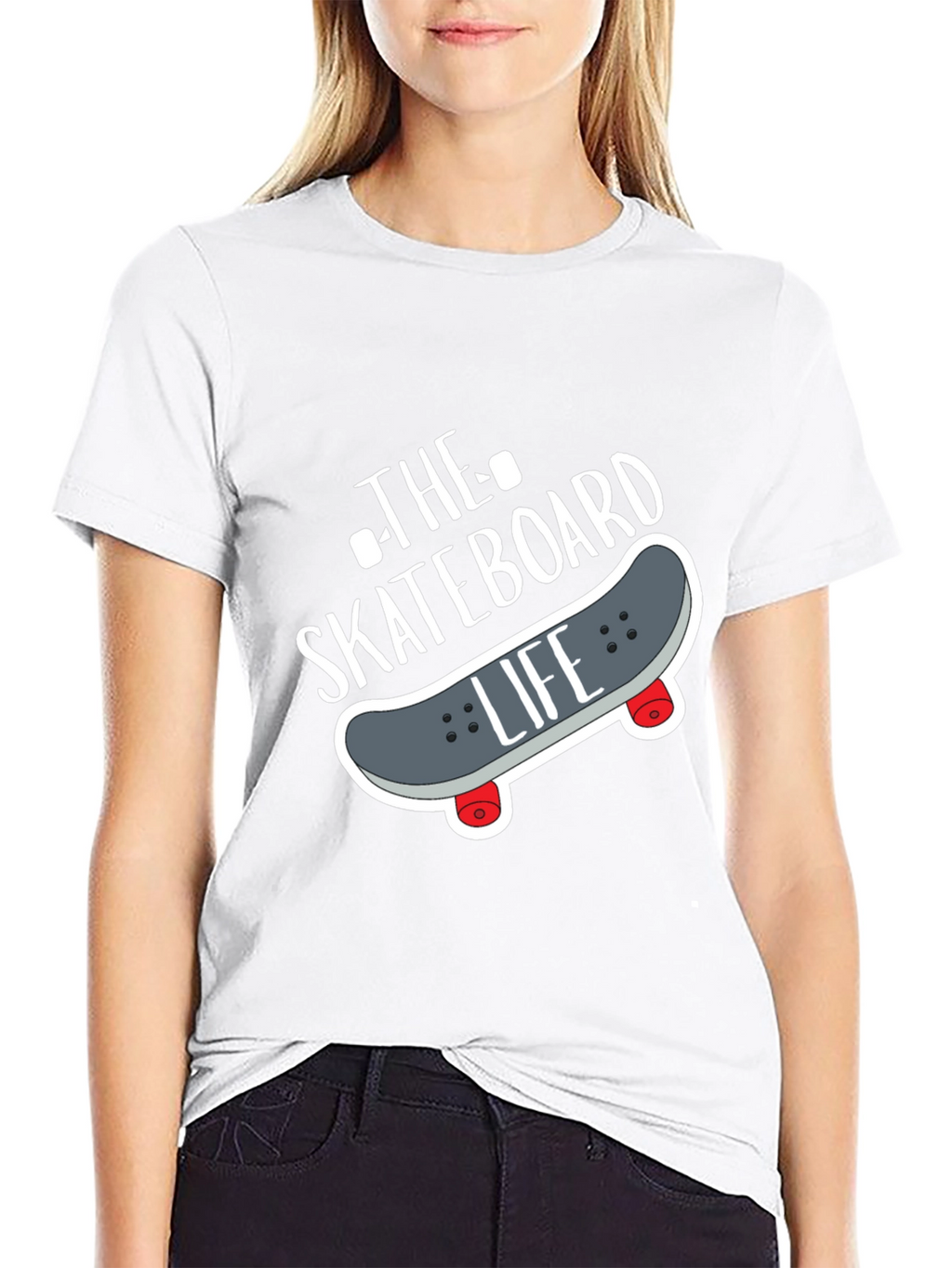 Skateboard Life Graphic Tee - Black