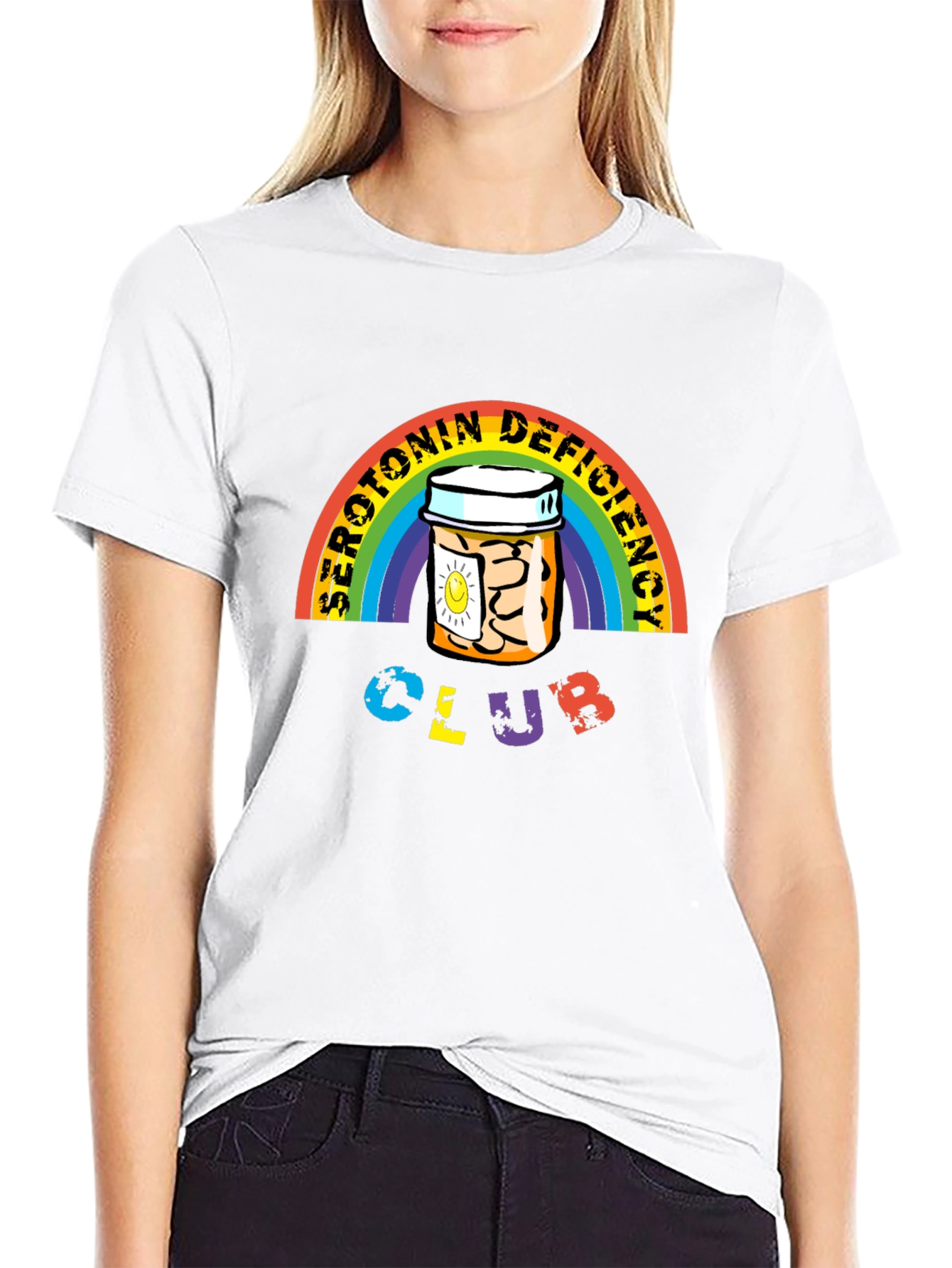 Serotonin Deficiency Club Graphic T-Shirt