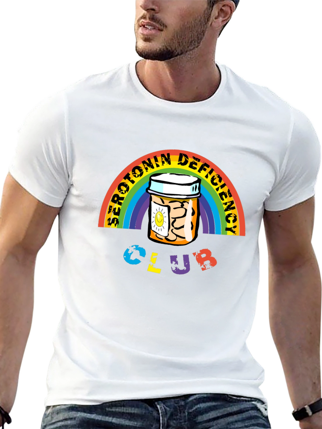 Serotonin Deficiency Club Graphic T-Shirt