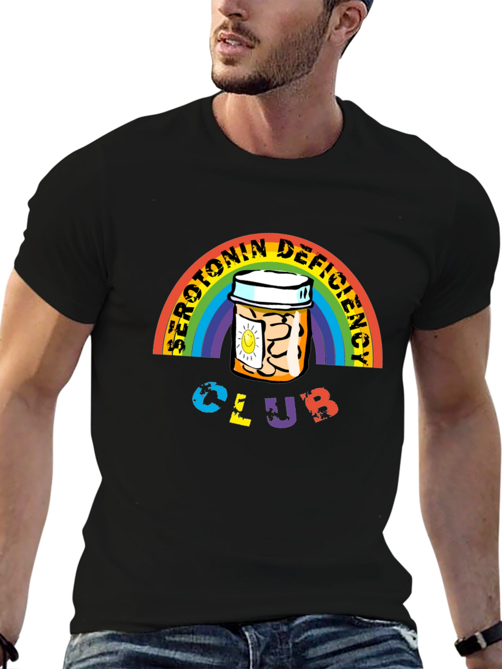 Serotonin Deficiency Club Graphic T-Shirt