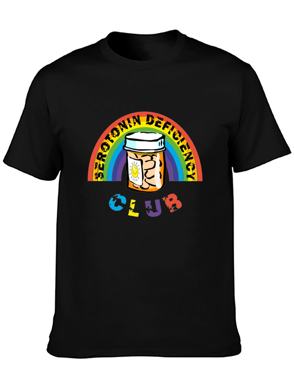 Serotonin Deficiency Club Graphic T-Shirt