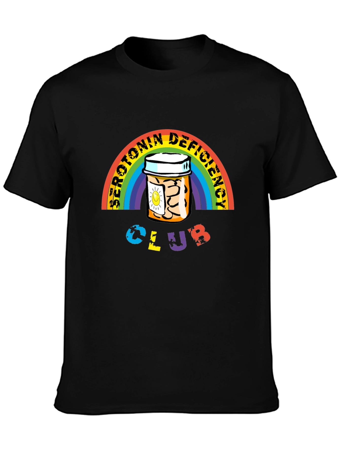 Serotonin Deficiency Club Graphic T-Shirt
