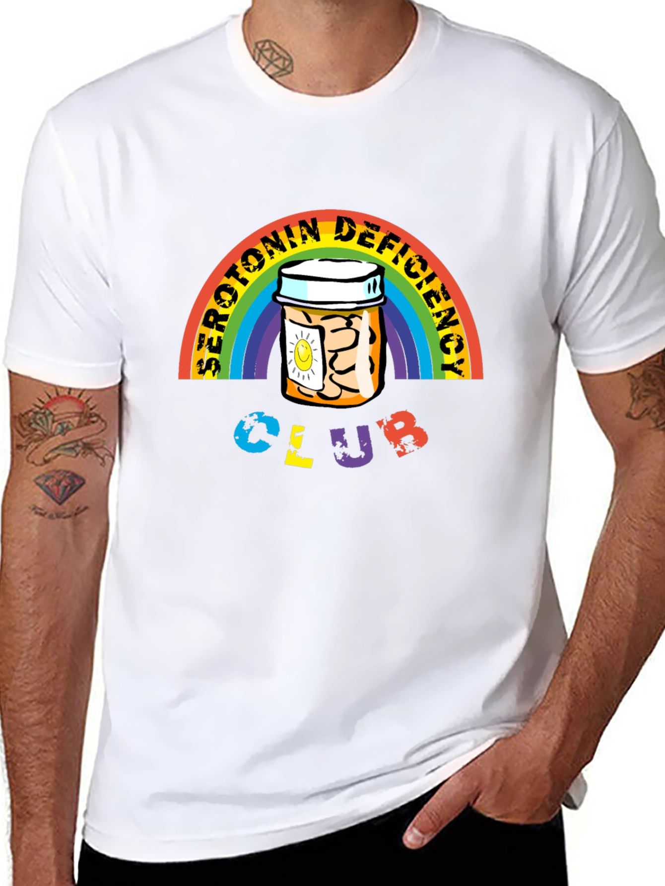 Serotonin Deficiency Club Graphic T-Shirt