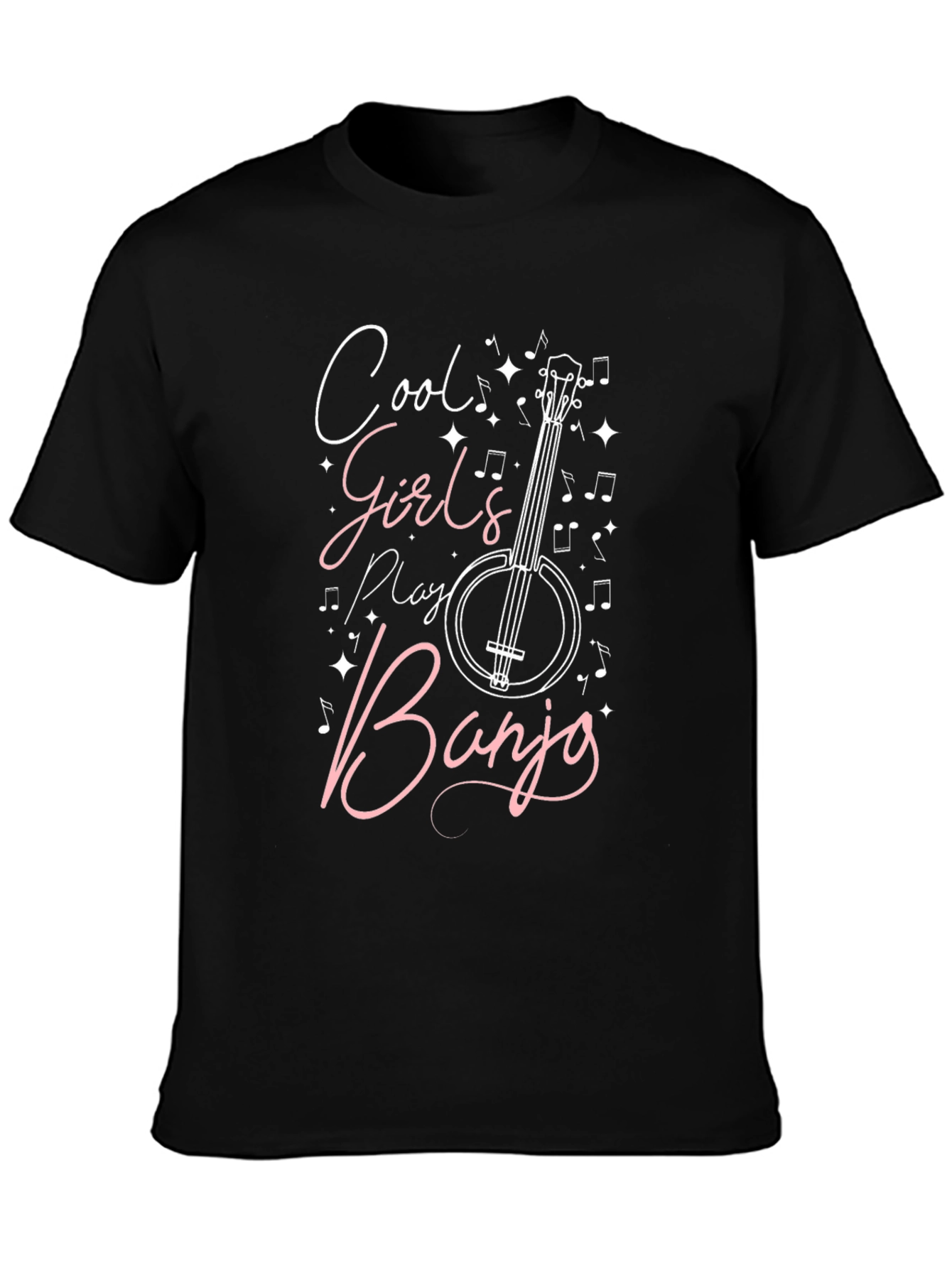 Cool Girls Play Banjo Graphic Tee