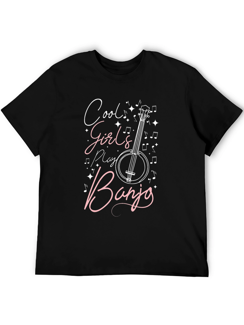 Cool Girls Play Banjo Graphic Tee