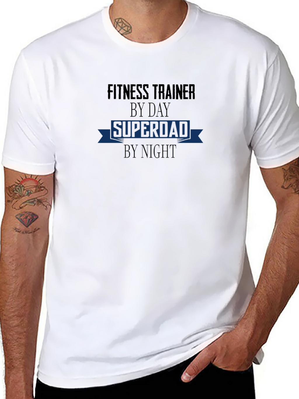 Fitness Trainer Superdad Graphic T-Shirt