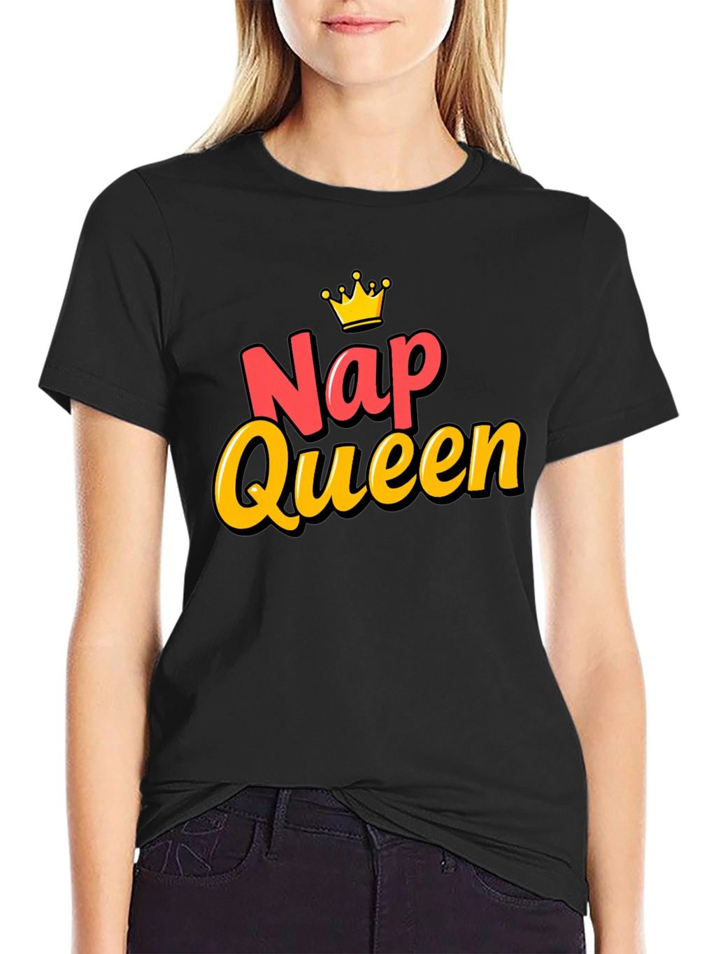 Nap Queen Black Graphic T-Shirt
