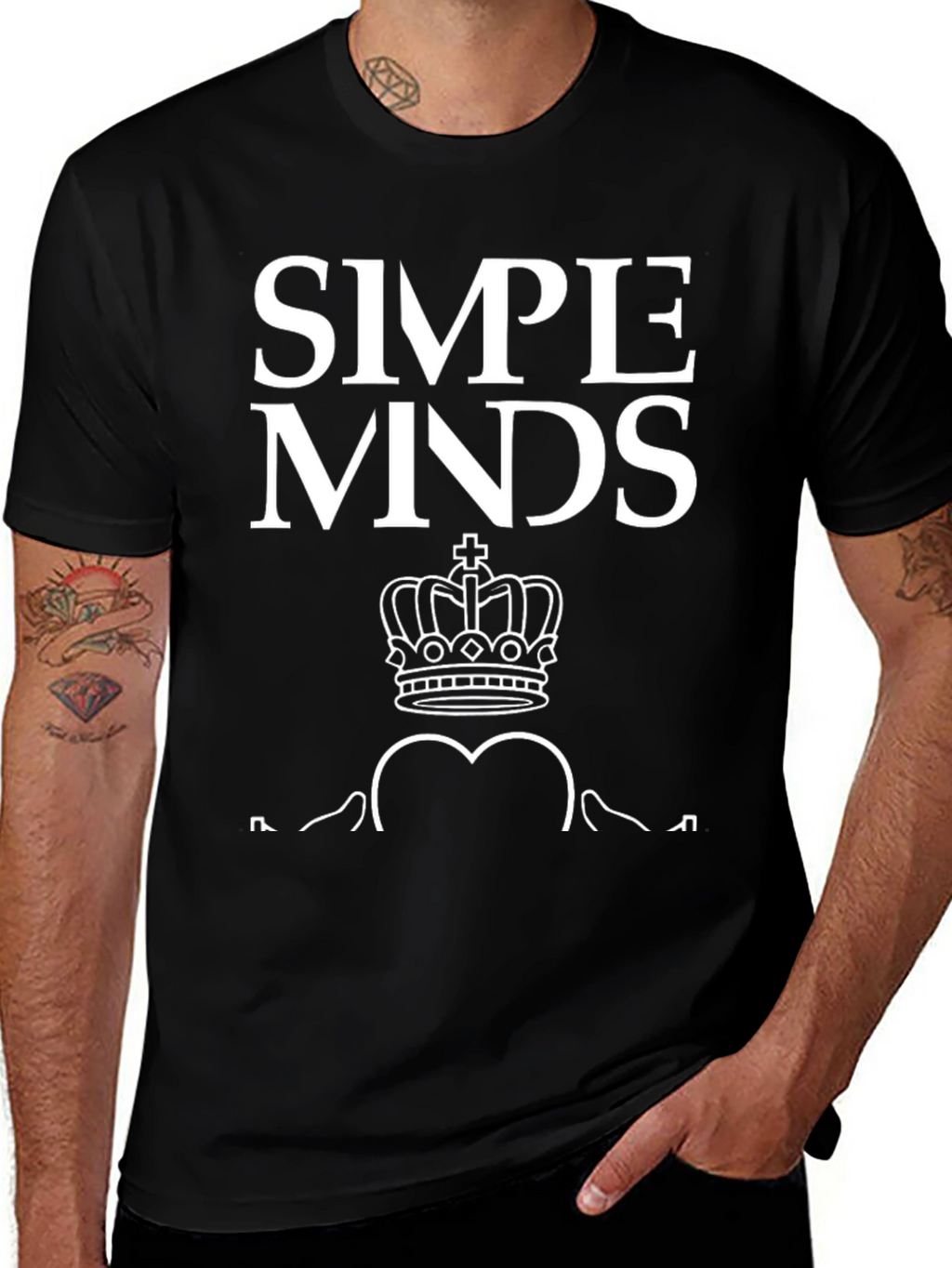 Simple Minds Graphic Black T-Shirt