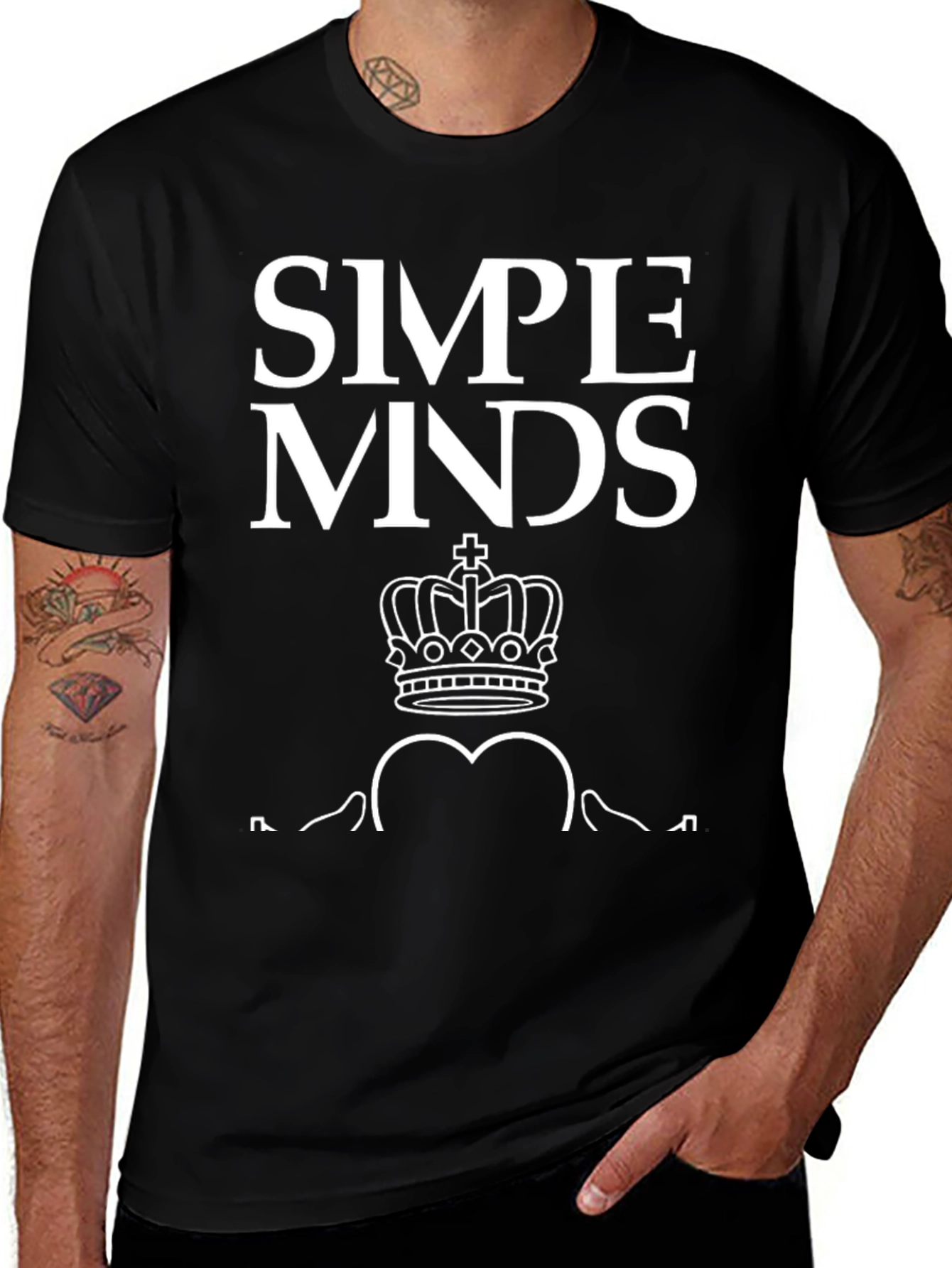 Simple Minds Graphic Black T-Shirt