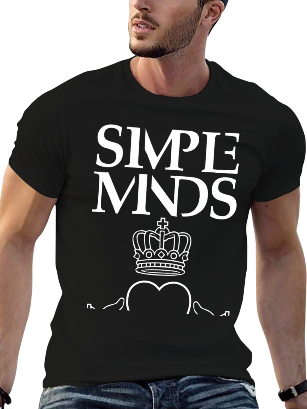 Simple Minds Graphic Black T-Shirt