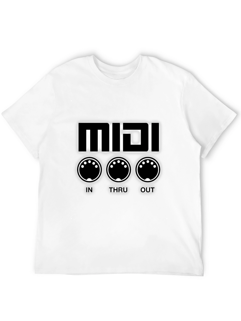 MIDI Synth Black T-Shirt - Music Production Tee