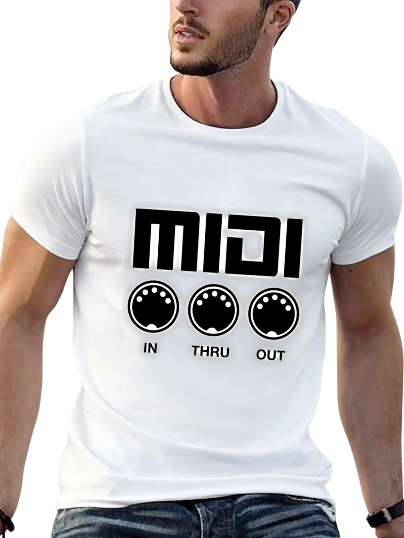 MIDI Synth Black T-Shirt - Music Production Tee