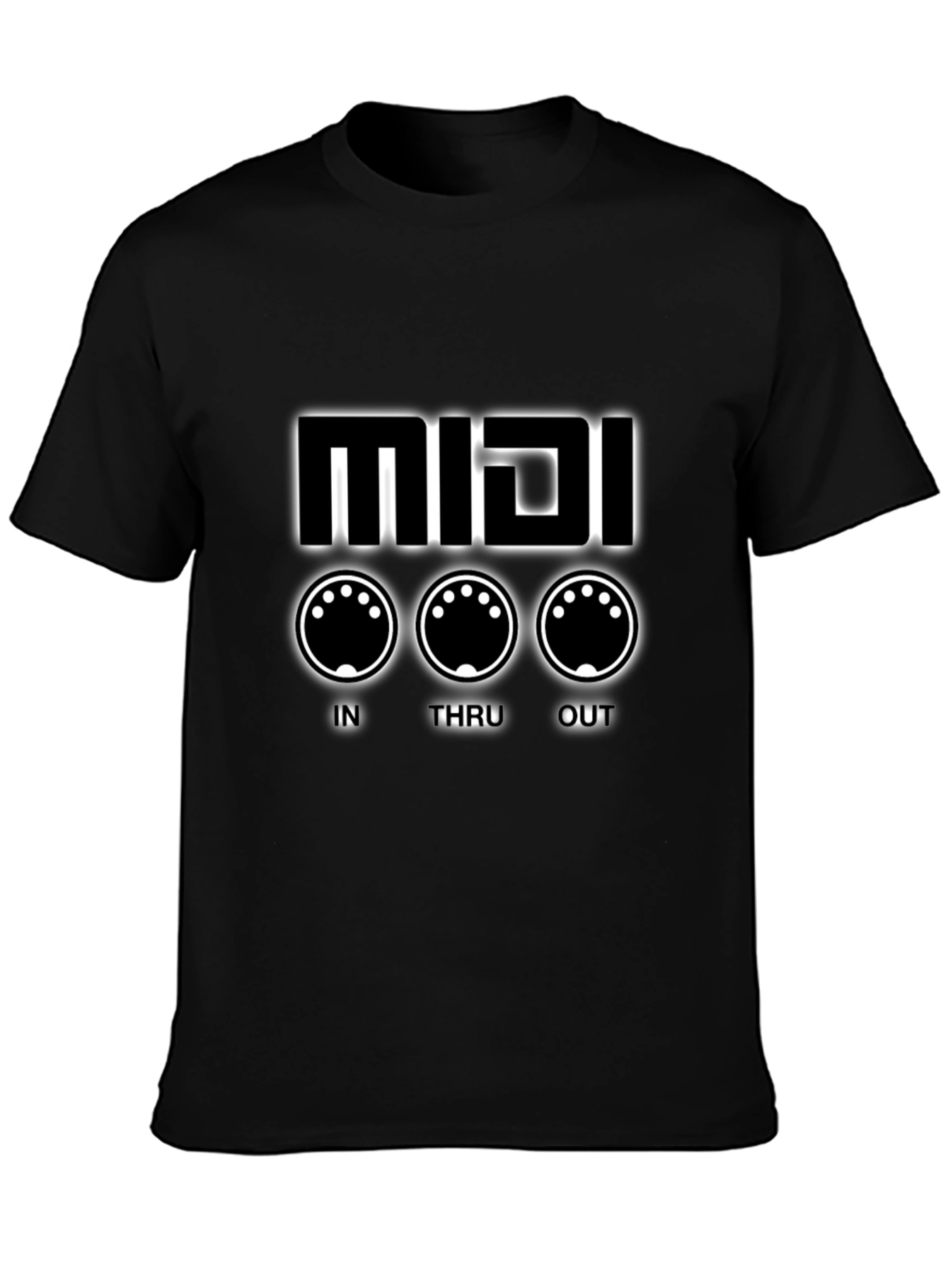 MIDI Synth Black T-Shirt - Music Production Tee