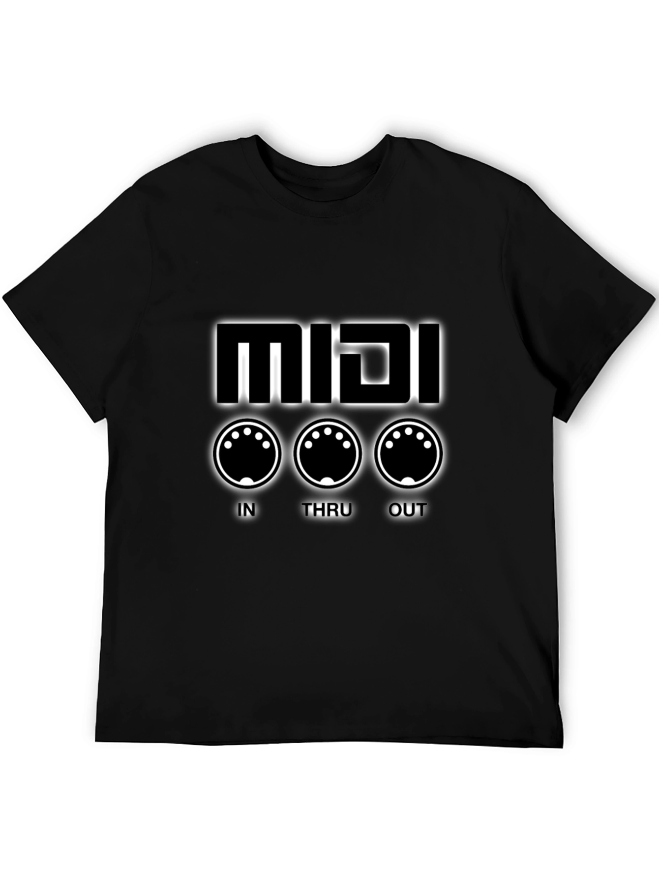 MIDI Synth Black T-Shirt - Music Production Tee