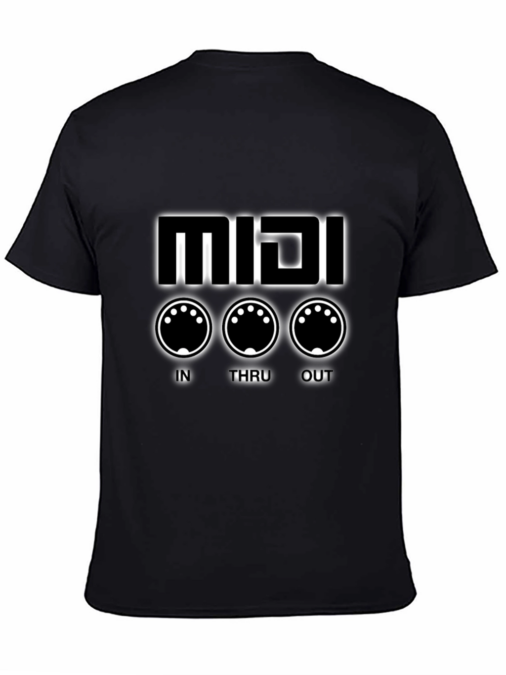 MIDI Synth Black T-Shirt - Music Production Tee